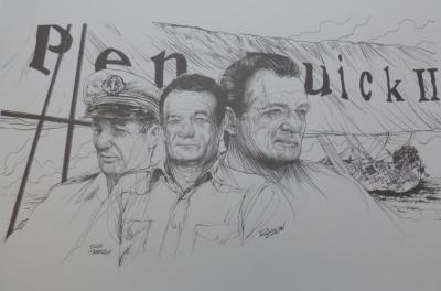 Jacky REDON - 10 dibujos caricaturizados firmados en la plancha, 2001 2