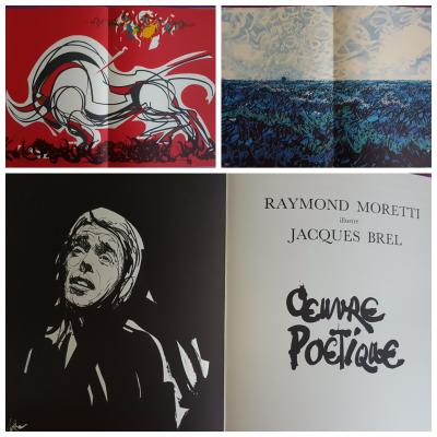 Jacques Brel illustré par Raymond Moretti - Œuvre poétique, 1985 - Livres 2