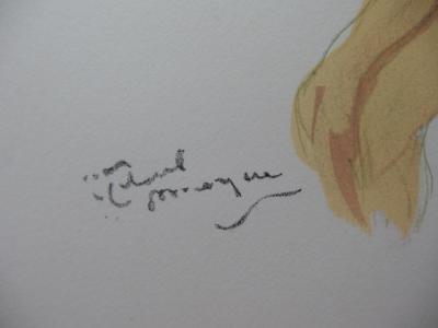 Jean-Gabriel DOMERGUE - Femme nue au petit chapeau, Lithographie originale signée 2