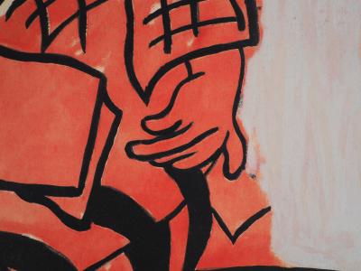 Fernand LÉGER (d’après) - Nadia à la lecture - 1959 - Lithographie signée 2