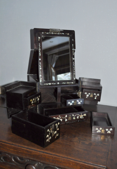 Japon, XIXème siècle - Coffret à bijoux en palissandre 2