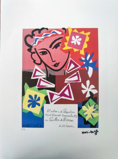 Henri Matisse (d’après) - Madame de Pompadour - Sérigraphie 2