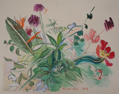 Raoul DUFY - Petites fleurs des champs, 1953, Lithographie originale 2