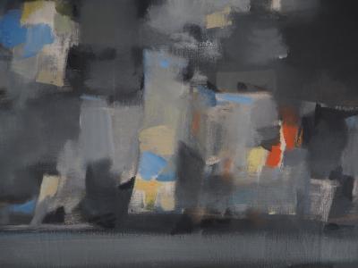 Marcel Mouly - Marine : Orage en bord de Mer, 1957 - Huile sur toile signée 2