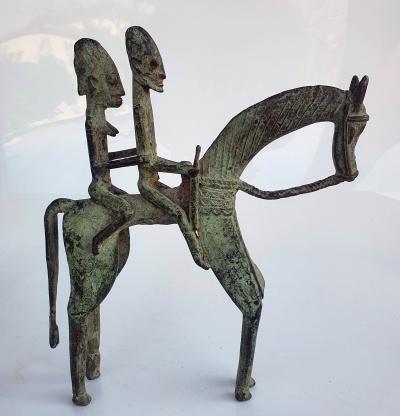 Mali, Ethnie Dogon, XXe siècle - Couple de cavaliers - Sculpture 2