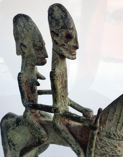 Mali, Ethnie Dogon, XXe siècle - Couple de cavaliers - Sculpture 2