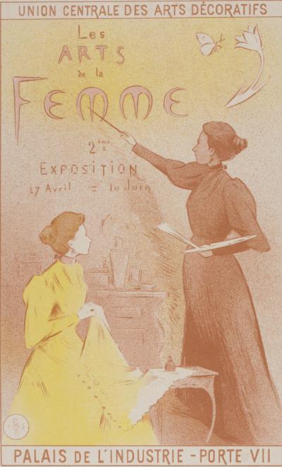 Etienne MOREAU-NELATON - Les Maîtres de l'Affiche : Les Arts de la Femme, 1895 - Lithographie 2