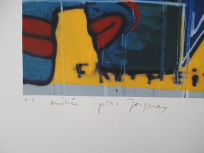Peter KLASEN - Mur de Berlin, les graffitis - Sérigraphie originale, signée au crayon 2