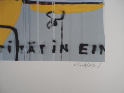 Peter KLASEN - Mur de Berlin, les graffitis - Sérigraphie originale, signée au crayon 2