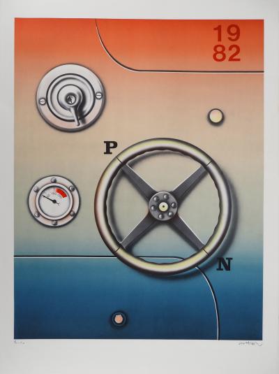 Peter KLASEN - Système chaud froid - Sérigraphie originale, signée au crayon 2
