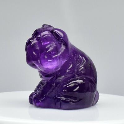 72,67 carats. Sculpture d'améthyste violette 2