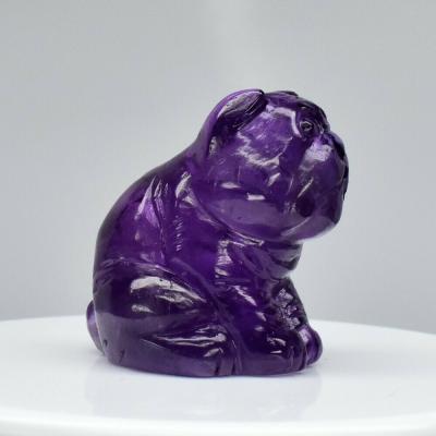 72,67 carats. Sculpture d'améthyste violette 2