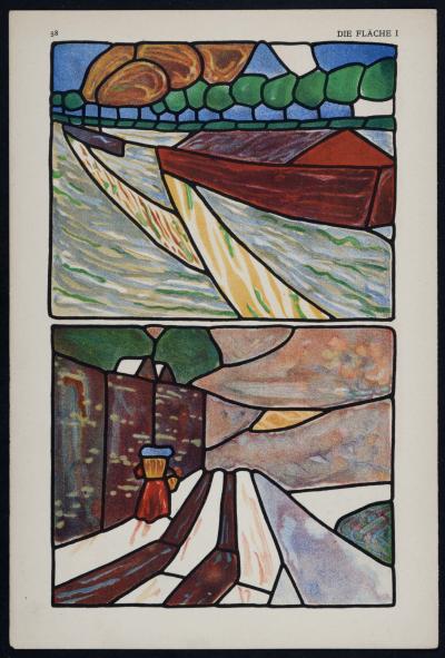 Walter DITTRICH - Die Fläche : Ein Hahn, c. 1910 - Small lithograph 2