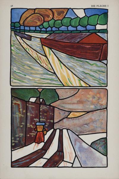Walter DITTRICH - Die Fläche : Ein Hahn, c. 1910 - Small lithograph 2