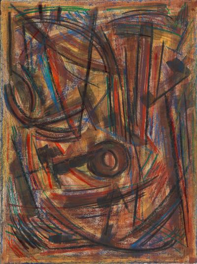 Serge BENOIT - Composition, 2006 - Technique mixte sur papier 2