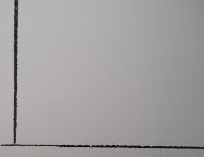 Bernar VENET : Un Vecteur - Sérigraphie originale signée 2