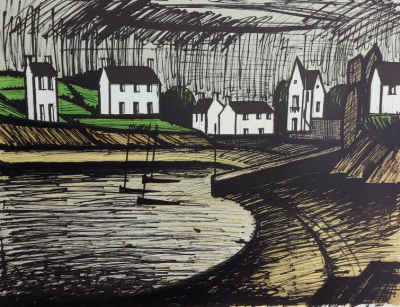 Bernard BUFFET - Bateaux dans la baie (1982) - Lithographie originale signée au crayon 2