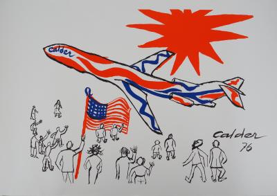 Alexander CALDER (d’après) - Décollage sous le soleil, 1976 - Lithographie signée 2