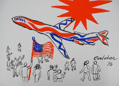 Alexander CALDER (d’après) - Décollage sous le soleil, 1976 - Lithographie signée 2