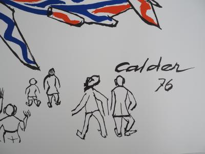 Alexander CALDER (d’après) - Décollage sous le soleil, 1976 - Lithographie signée 2