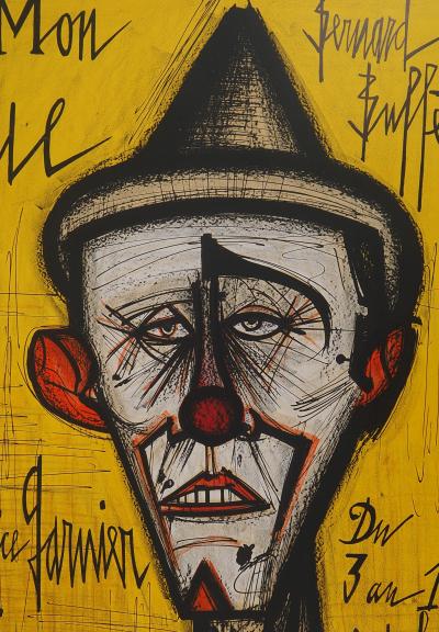 Bernard BUFFET - My Circus, the clown - Original signed lithograph 2