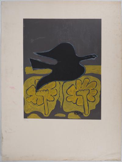 Georges Braque (1882-1963) - Oiseau et fleurs, 1964 - Lithographie en couleurs 2