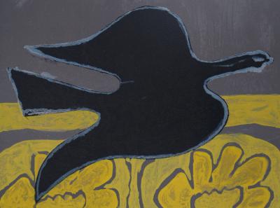 Georges Braque (1882-1963) - Oiseau et fleurs, 1964 - Lithographie en couleurs 2