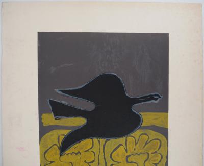 Georges Braque (1882-1963) - Oiseau et fleurs, 1964 - Lithographie en couleurs 2
