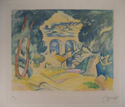 Georges Braque - Viaduc de l’Estaque, 1950 - Gravure originale, signée 2