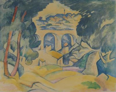 Georges Braque - Viaduc de l’Estaque, 1950 - Gravure originale, signée 2