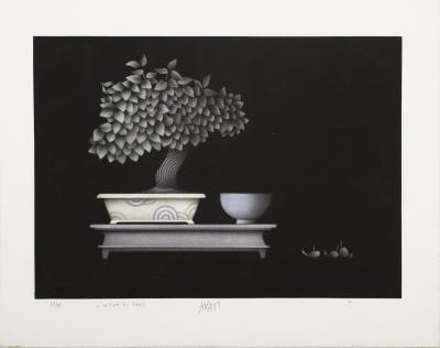 Mario AVATI - L’instant du sake, 1981 - Gravure signée 2