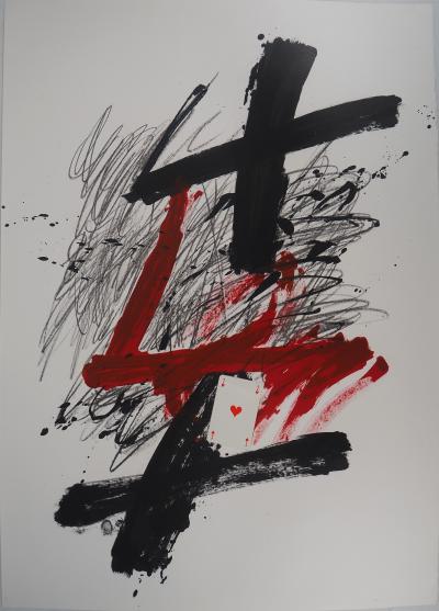 Antoni Tapies - L’As de coeur, 1972 - Lithographie originale 2