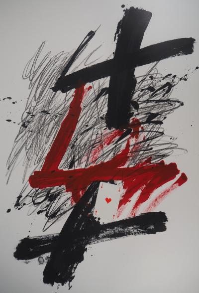 Antoni Tapies - L’As de coeur, 1972 - Lithographie originale 2