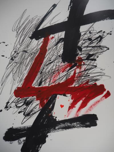 Antoni Tapies - L’As de coeur, 1972 - Lithographie originale 2