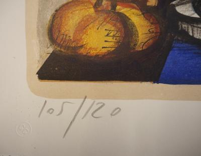 Franz Priking - Nature morte fantastique à l’aigle - Lithographie originale Signée 2