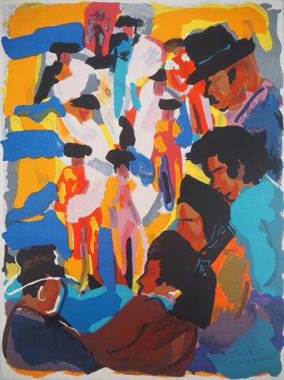 Pierre AMBROGIANI : L’arrivée des toréadors - Lithographie originale signée 2