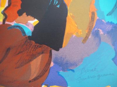 Pierre AMBROGIANI : L’arrivée des toréadors - Lithographie originale signée 2