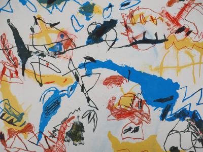 Jan Voss - Paysage abstrait - Lithographie originale, Signée 2