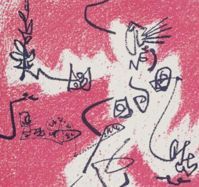 André MASSON - Le Départ, 1972 - Original lithograph 2