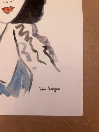 Kees Van Dongen (d'après) - Portrait de Femme - Lithographie 2