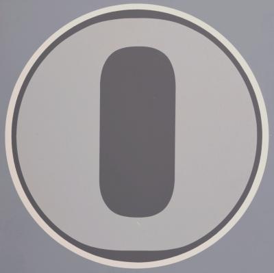 Robert INDIANA - Number 0, 1968 - Original color screen print on paper - Medium size edition 2