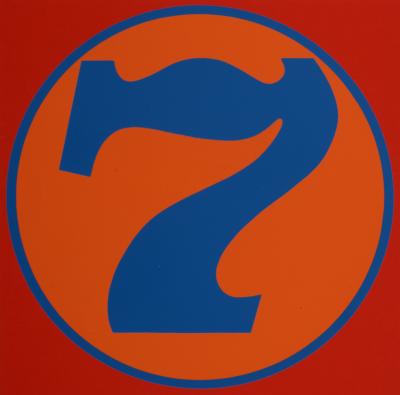 Robert INDIANA - Numéro 7, 1968 - Sérigraphie couleur originale sur papier - Edition format moyen 2