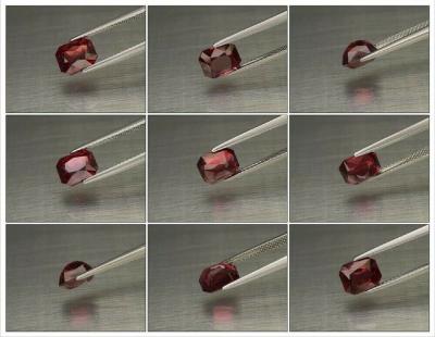 2,75 carats. Grenat Rhodolite rose violacé naturel 2