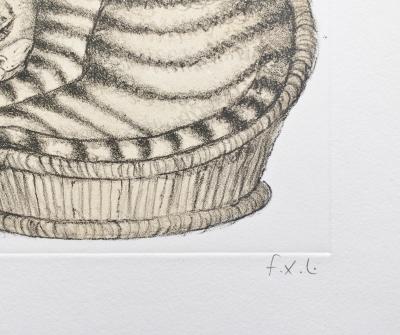 François-Xavier LALANNE - Le chat, 2004 - Lithographie originale signée au crayon 2