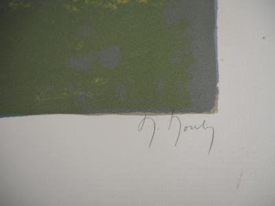Marcel MOULY - Les joueurs d’échec - Lithographie originale, Signée 2