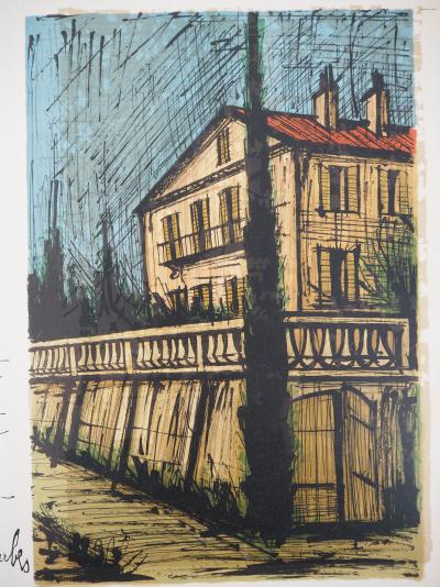 Bernard Buffet - Notre maison de St Tropez - Lithographie originale (Mourlot) 2