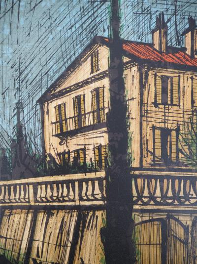 Bernard Buffet - Notre maison de St Tropez - Lithographie originale (Mourlot) 2