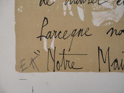 Bernard Buffet - Notre maison de St Tropez - Lithographie originale (Mourlot) 2