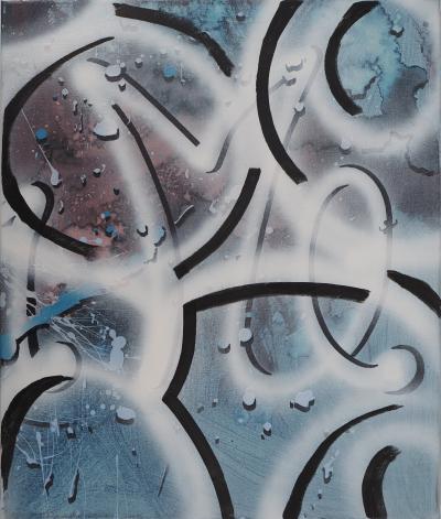 Jean-Antoine HIERRO - Hidden Words : Wait for me - Ensemble de 4 Huiles sur toile, Signées 2