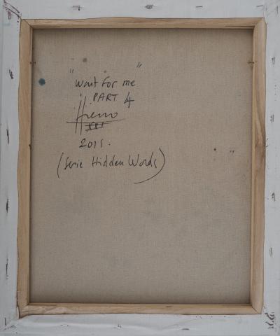Jean-Antoine HIERRO - Hidden Words : Wait for me - Ensemble de 4 Huiles sur toile, Signées 2